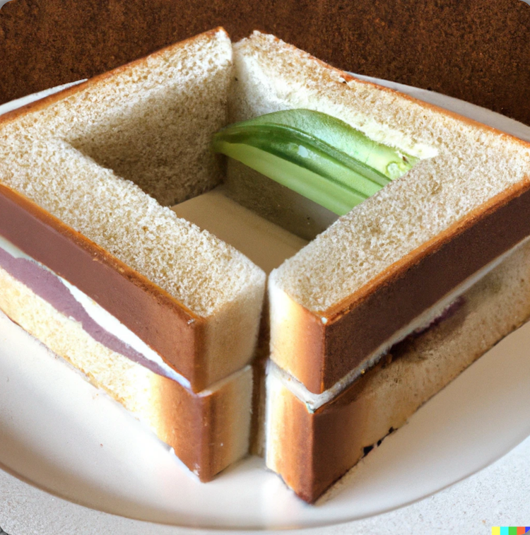 A sandwich design