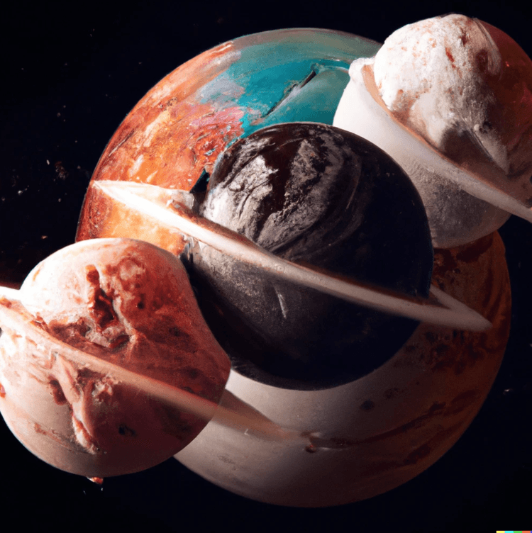 Sorvetes como planetas