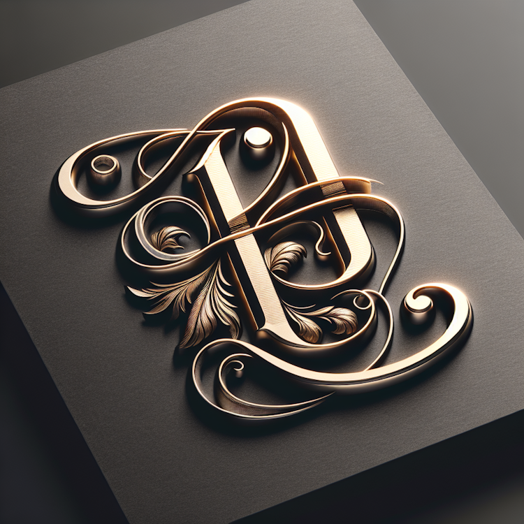 A classic, typographic logo design for a luxury fashion brand