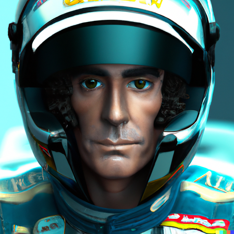 Ayrton Senna in uniform